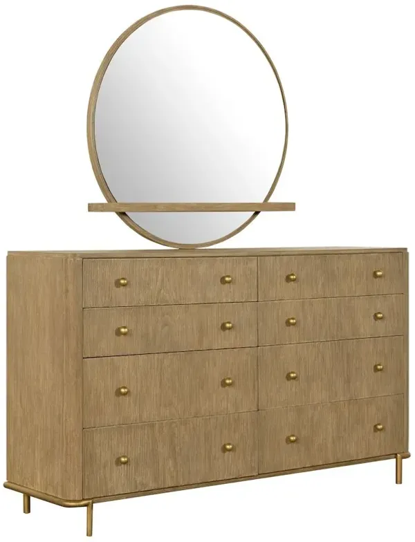 Coaster Co. of America Arini 8-drawer Dresser with Mirror Sand Wash