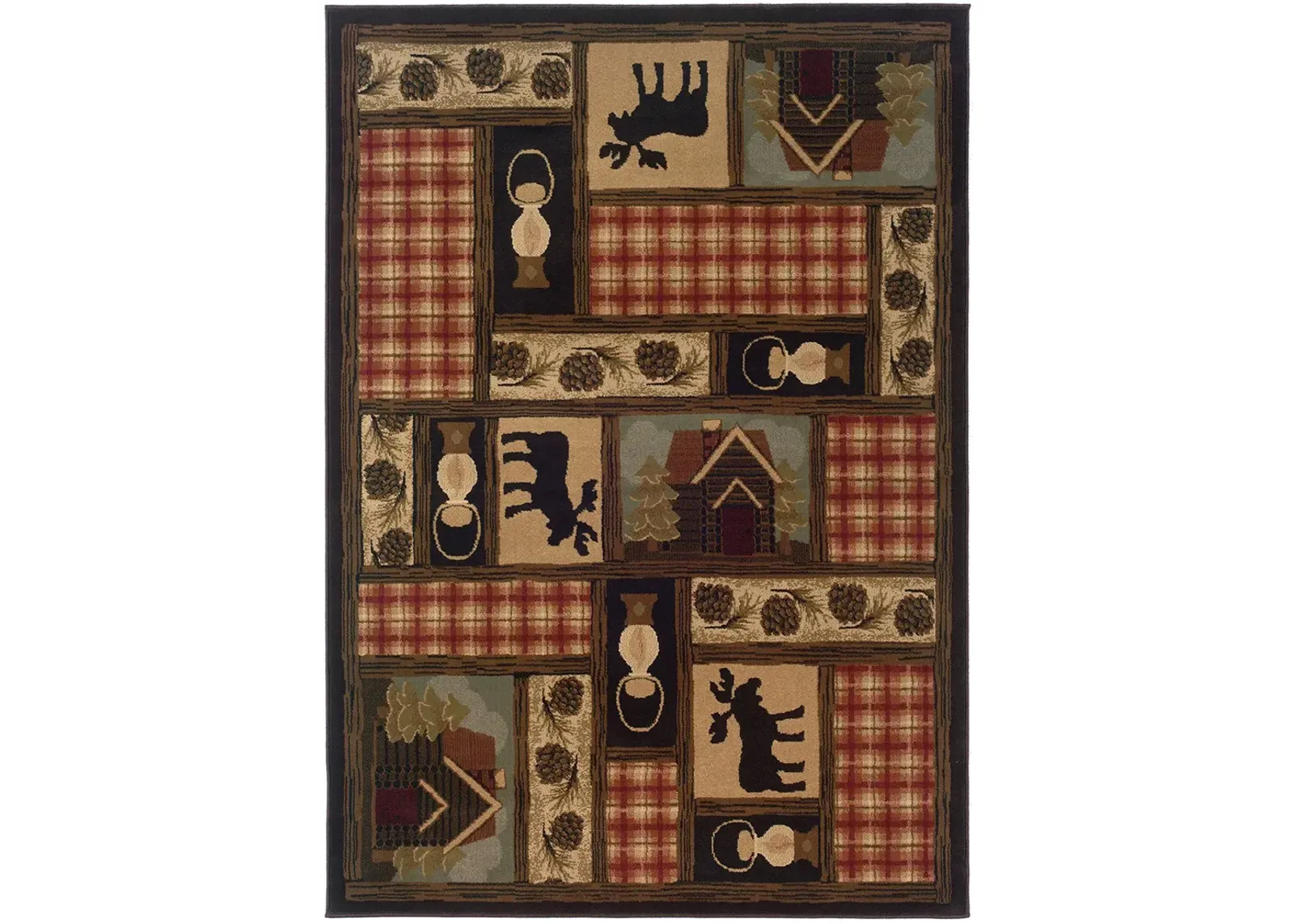 Hudson 7'8" Brown Rug