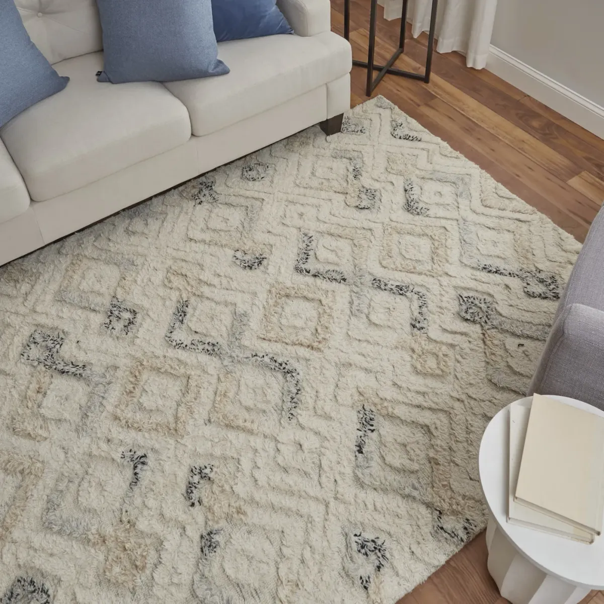 Anica 8004F Ivory/Gray/Black 8' x 10' Rug