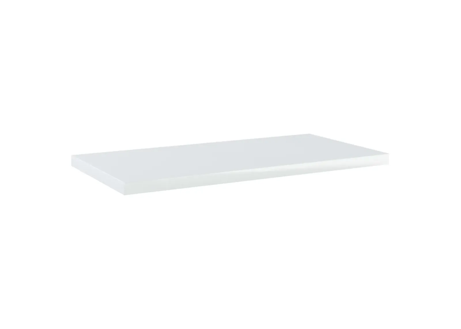 vidaXL Bookshelf Boards 4 pcs High Gloss White 15.7"x7.9"x0.6" Chipboard