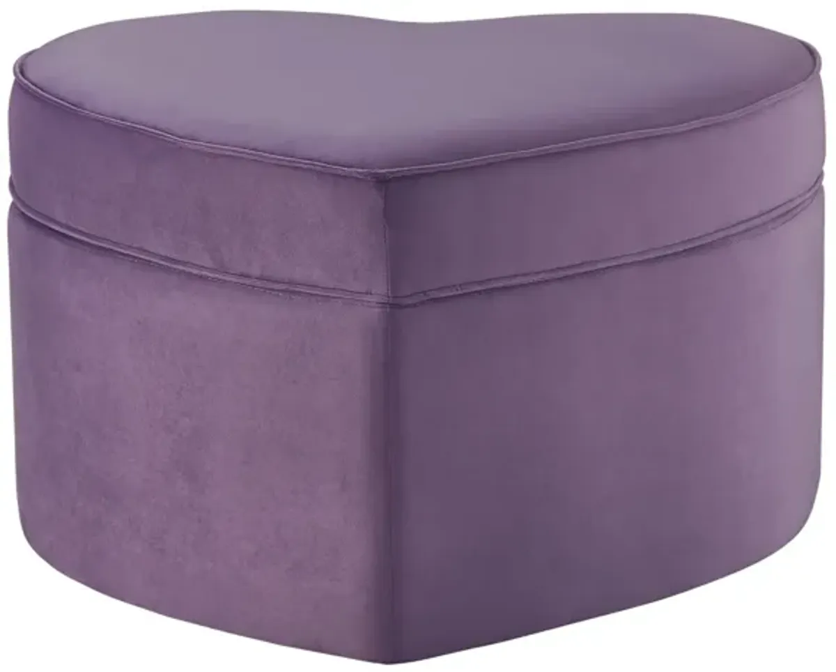 Rustic Manor Yasin Velvet/Linen Storage Ottoman..