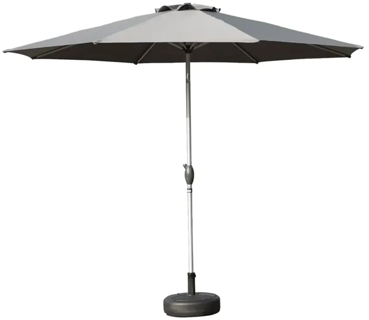 MONDAWE 10 FT Patio Umbrella, Outdoor Table Umbrella with Push Button Tilt and Crank, UV Protection Waterproof Market Sun Umbrella with 8 Sturdy Ribs for Garden, Deck, Backyard, Pool