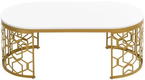 Merax  Modern Metal Frame Coffee Table