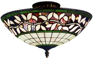 English Ivy 16'' Wide 3-Light Semi Flush Mount