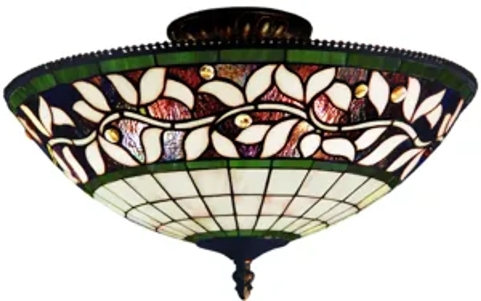 English Ivy 16'' Wide 3-Light Semi Flush Mount