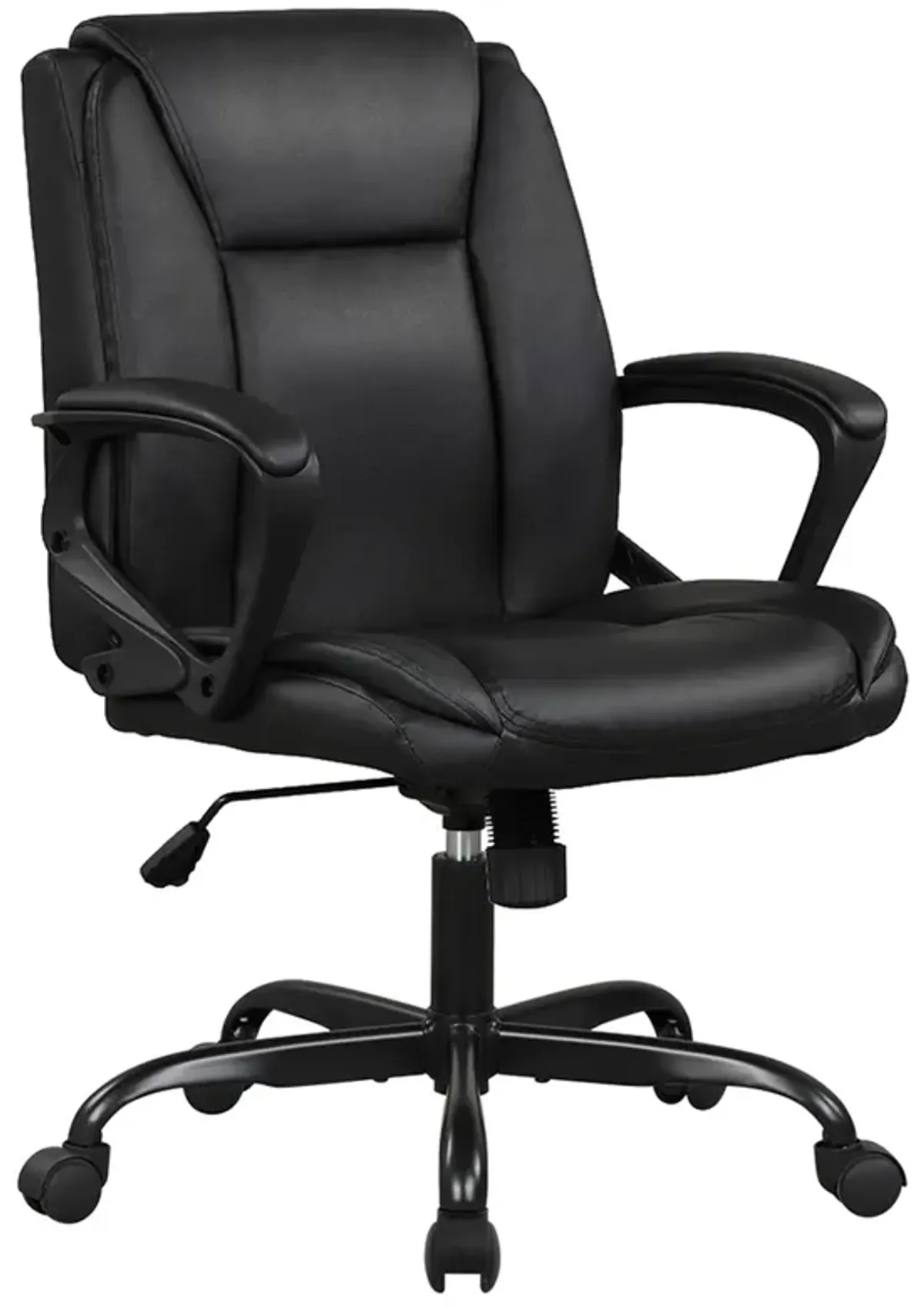 Home Office Chair Ergonomic Desk Chair PU Leather Task Chair Executive Rolling Swivel Mid Back Computer Chair with Lumbar Suppor