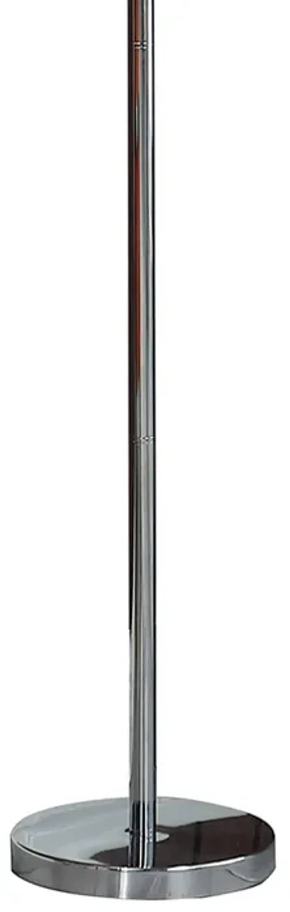 Finn 63 Inch Glamorous Floor Lamp, Rose Accent Shade, 100W, Yellow, Silver-Benzara