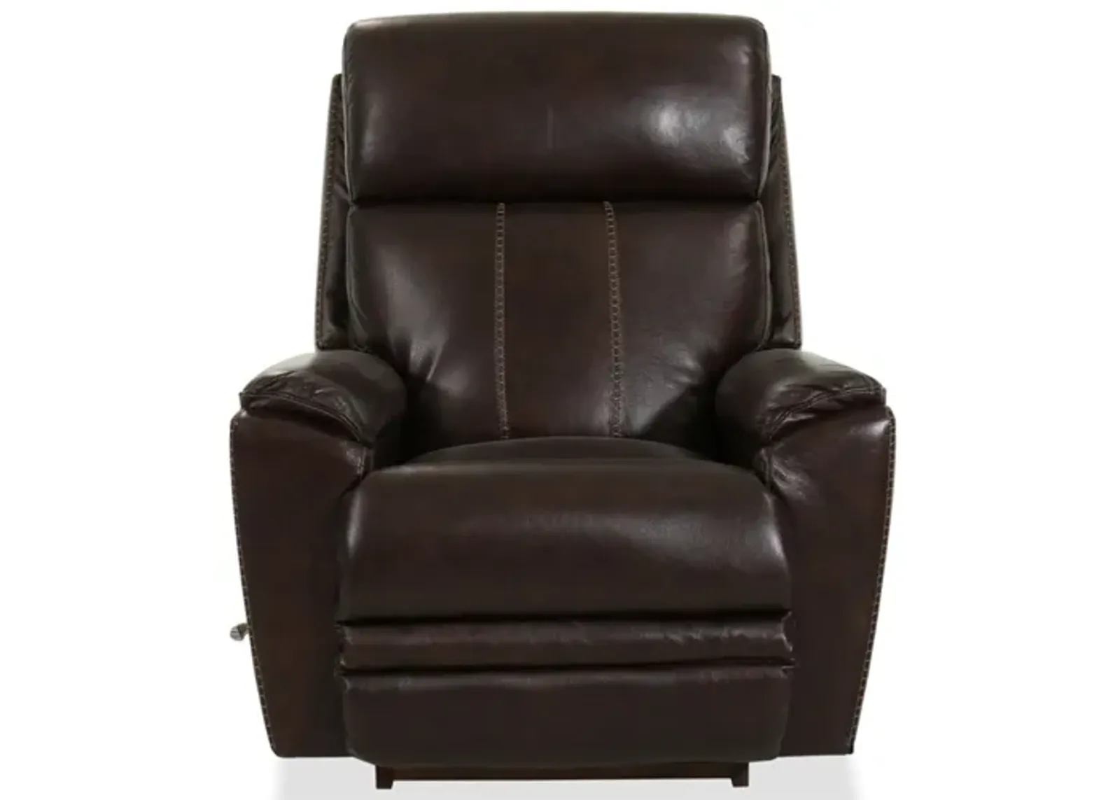 Talladega Chestnut Leather Rocking Recliner