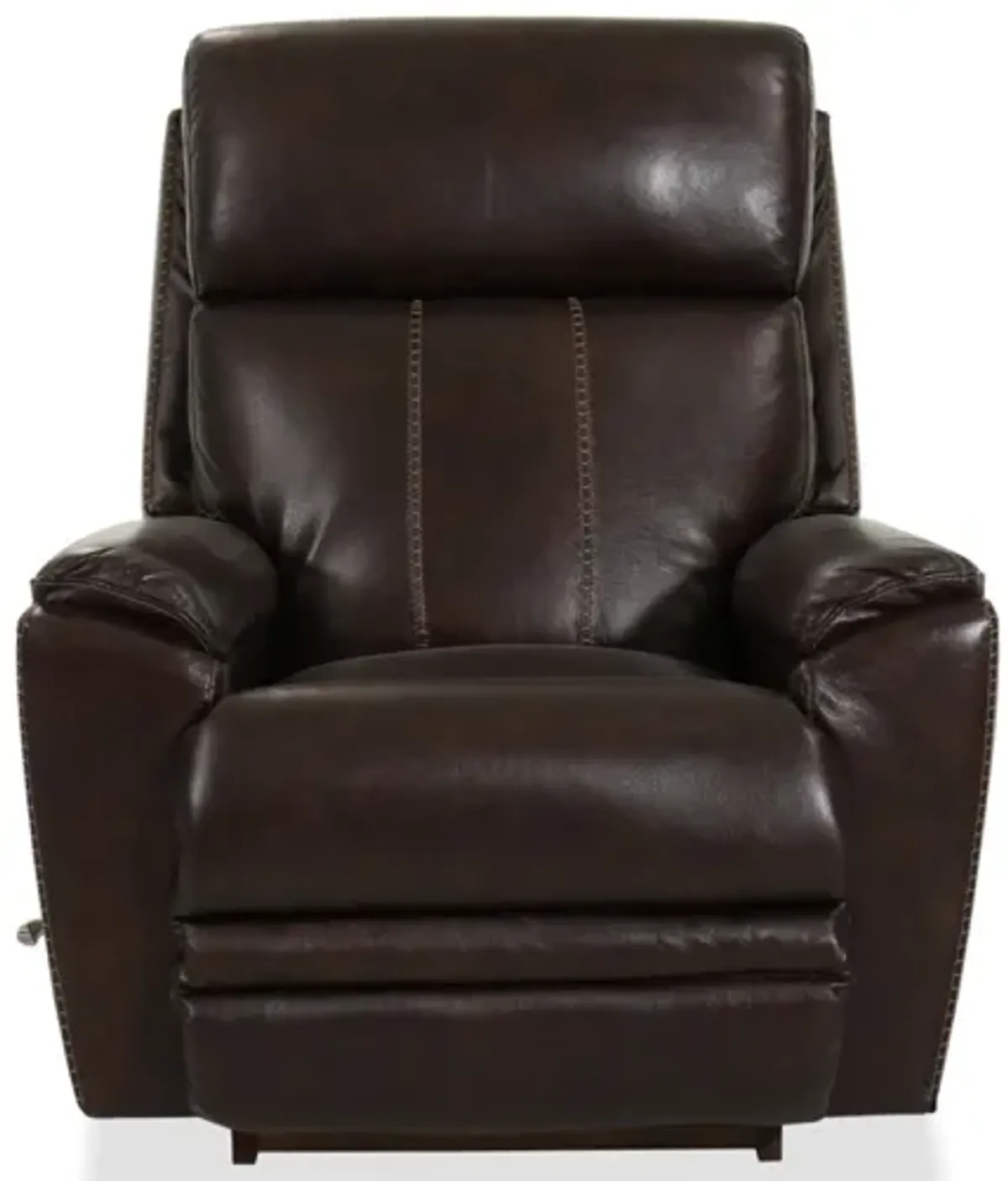 Talladega Chestnut Leather Rocking Recliner