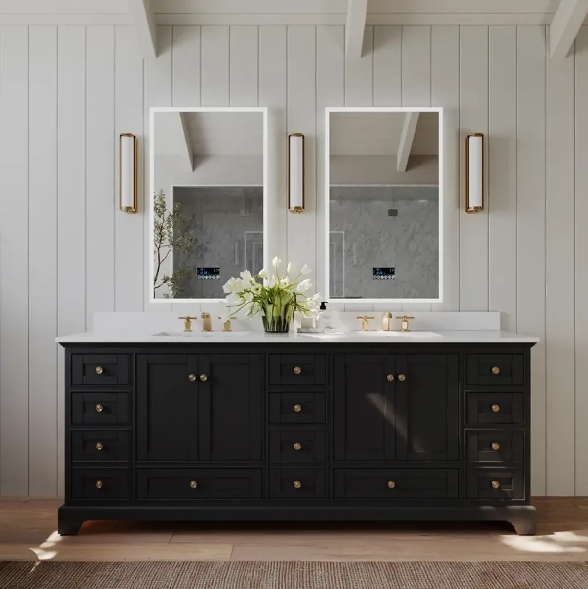 Audrey 84 in. Bath Vanity Set