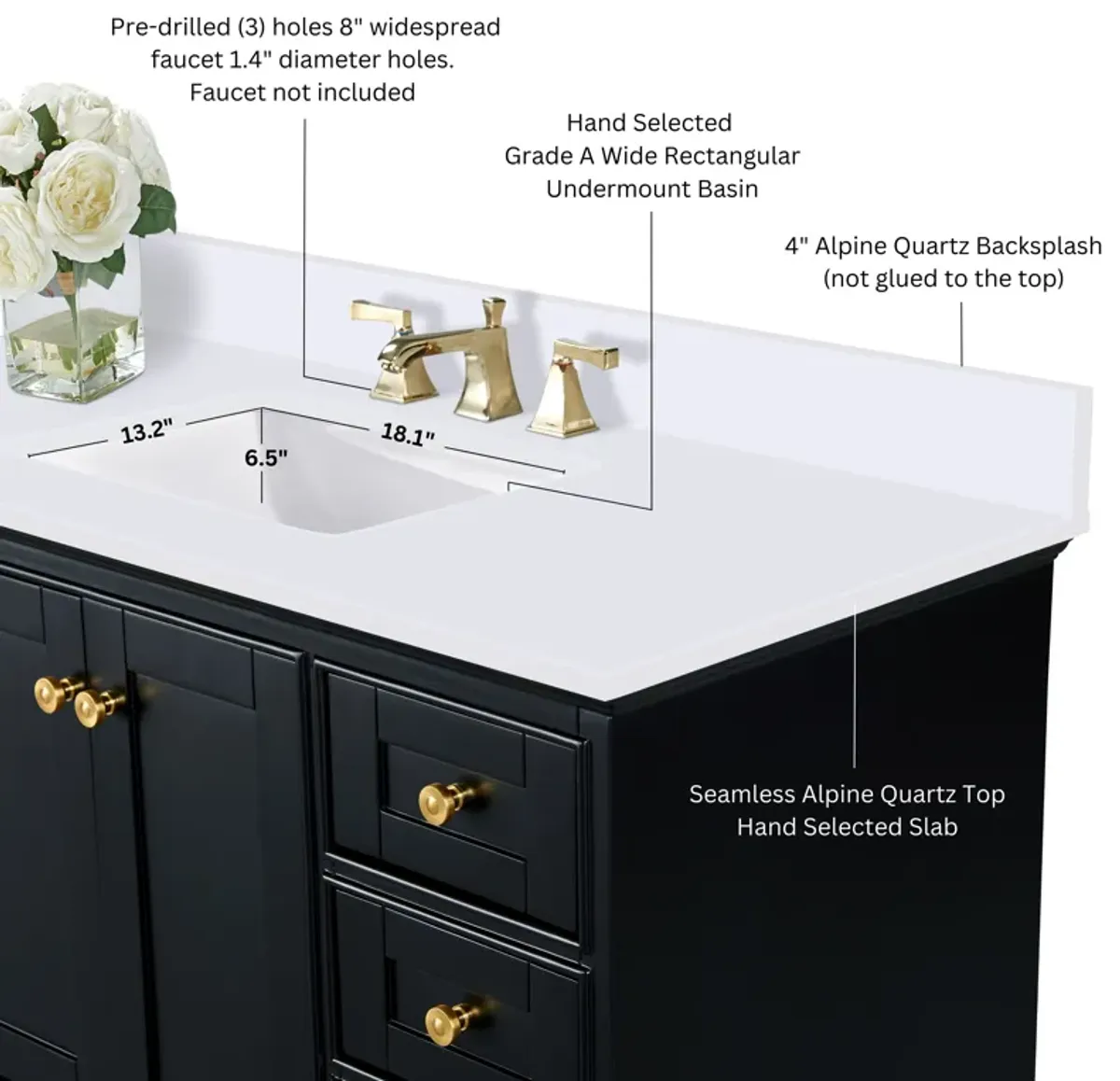 Audrey 84 in. Bath Vanity Set