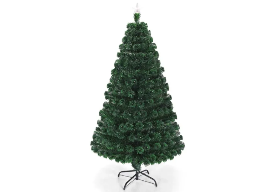 Multi color LED Fiber Optic Artificial Christmas Tree