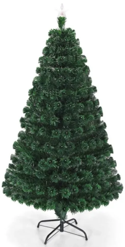 Multi color LED Fiber Optic Artificial Christmas Tree