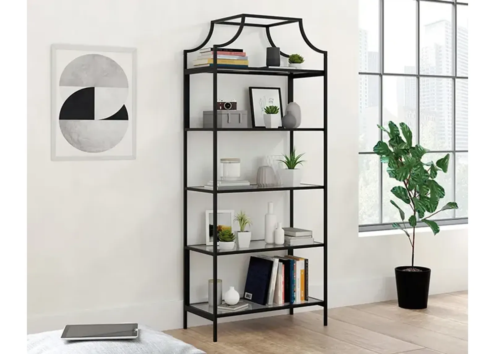 Harvey Park Bookcase Black