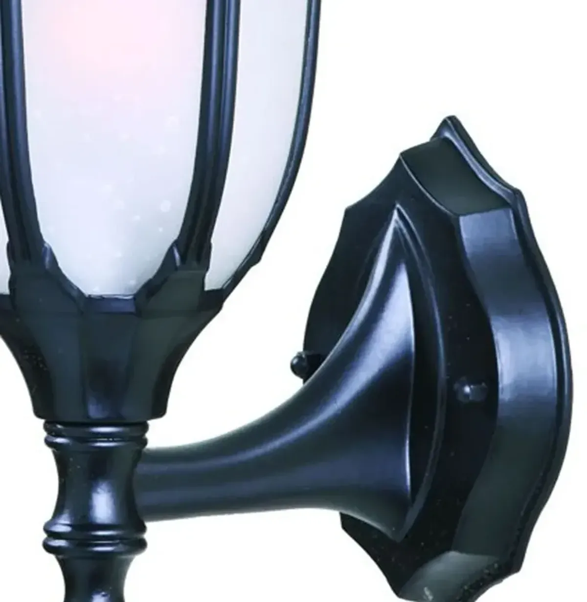 Hivvago Matte Black Lamp Shape Swing Arm Wall Light