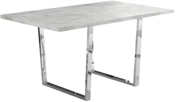 Dining Table, 60 Rectangular, Kitchen, Dining Room, Grey Laminate