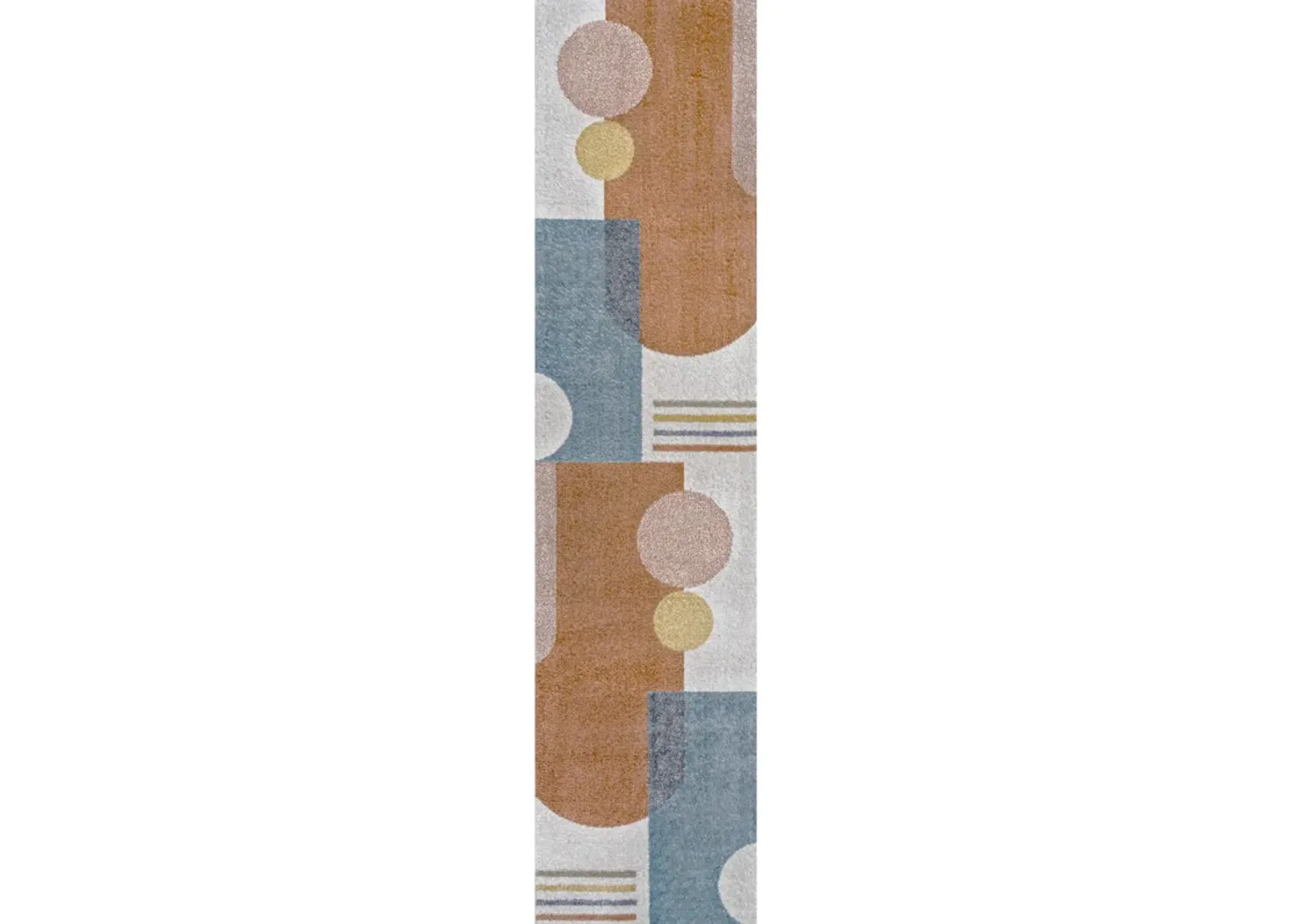 Slinger Modern Contemporary Collage Machine-Washable Runner Rug