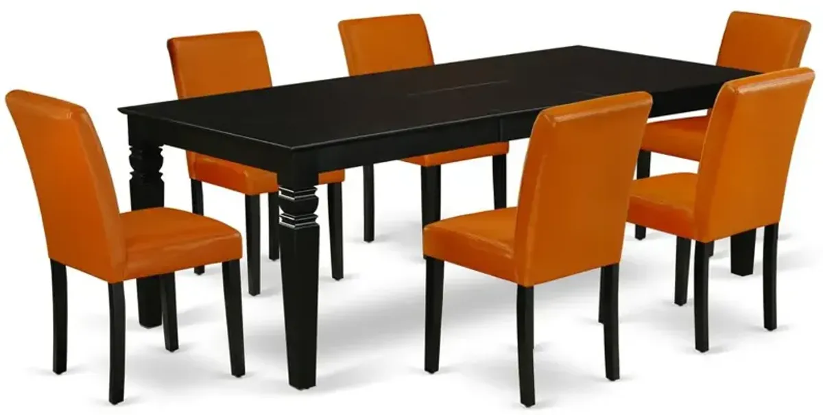 East West Furniture Dining Room Set Black