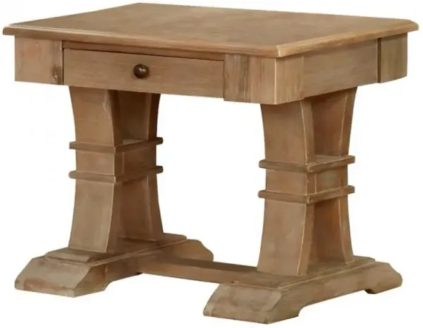 End Table with Natural Rustic Finish
