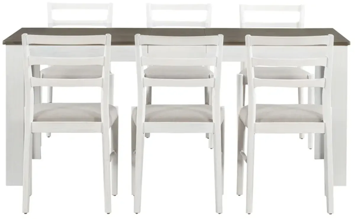 Merax Mutifunctional Extendable Wooden Dining Table Set with Chair