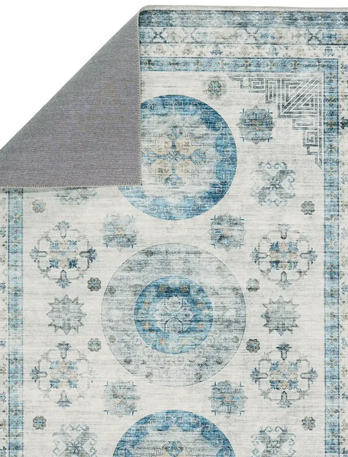 Kalesi Nyria Blue 2'6" x 8' Runner Rug