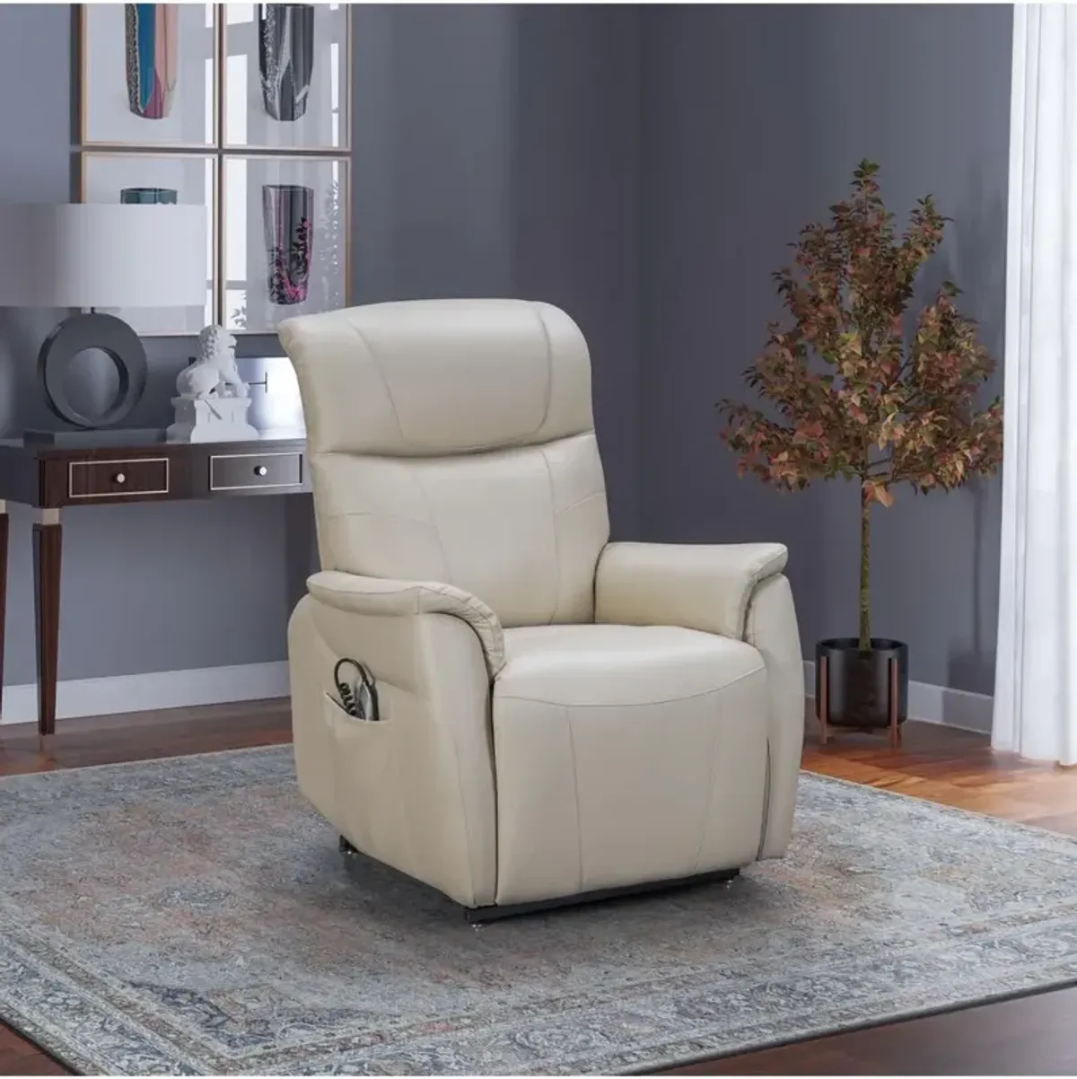 Barcalounger 23PHL-3085 Leighton Power Lift Recliner, Cream