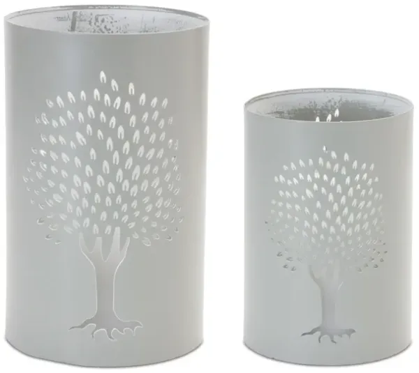 Set of 2 Elegant Candle Holders for Home Décor and Lighting