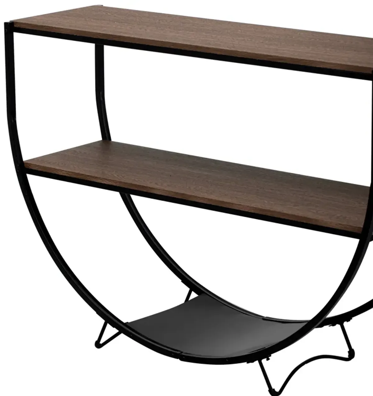 Merax Industrial Demilune Shape Console Table