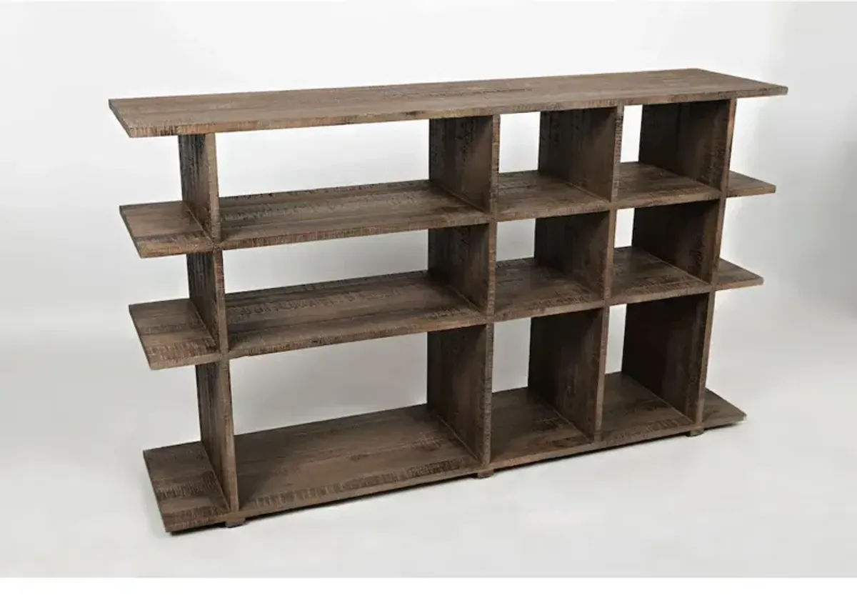 Jofran Conundrum Modern Distressed Solid Acacia Bookcase