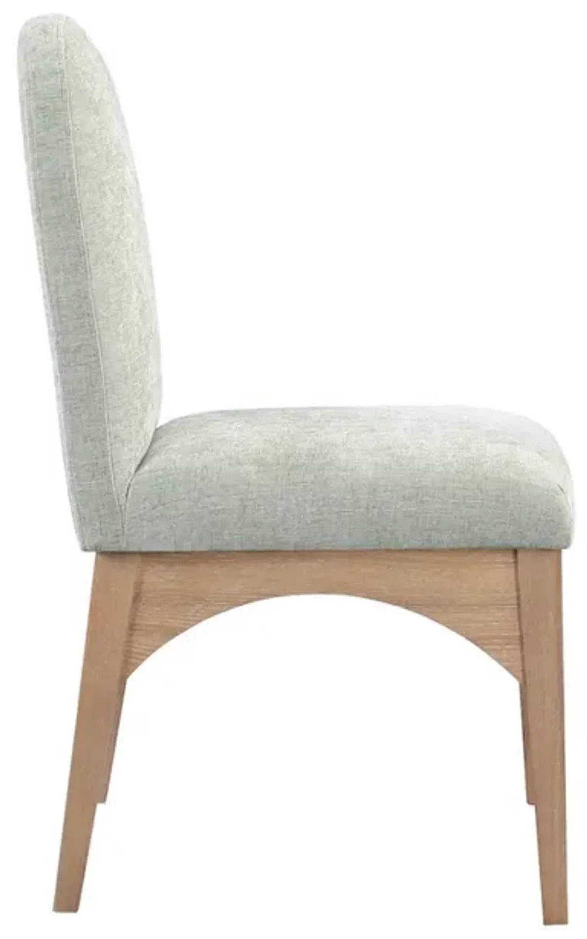 Meridian Furniture Waldorf Mint Chenille Fabric Dining Chair