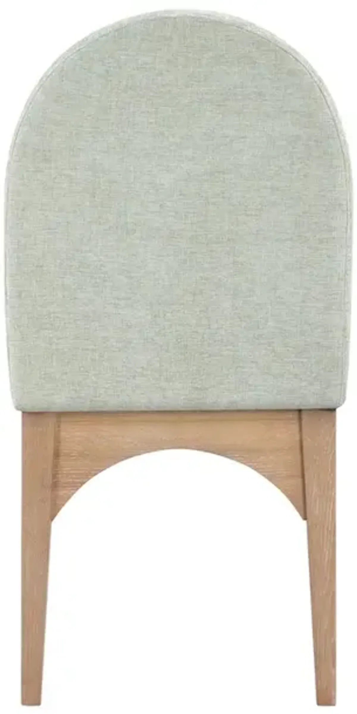 Meridian Furniture Waldorf Mint Chenille Fabric Dining Chair