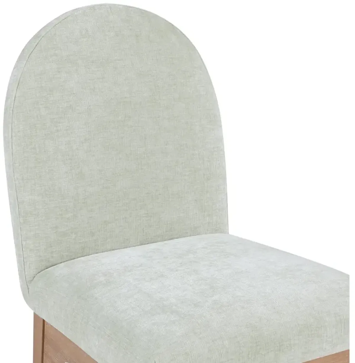 Meridian Furniture Waldorf Mint Chenille Fabric Dining Chair