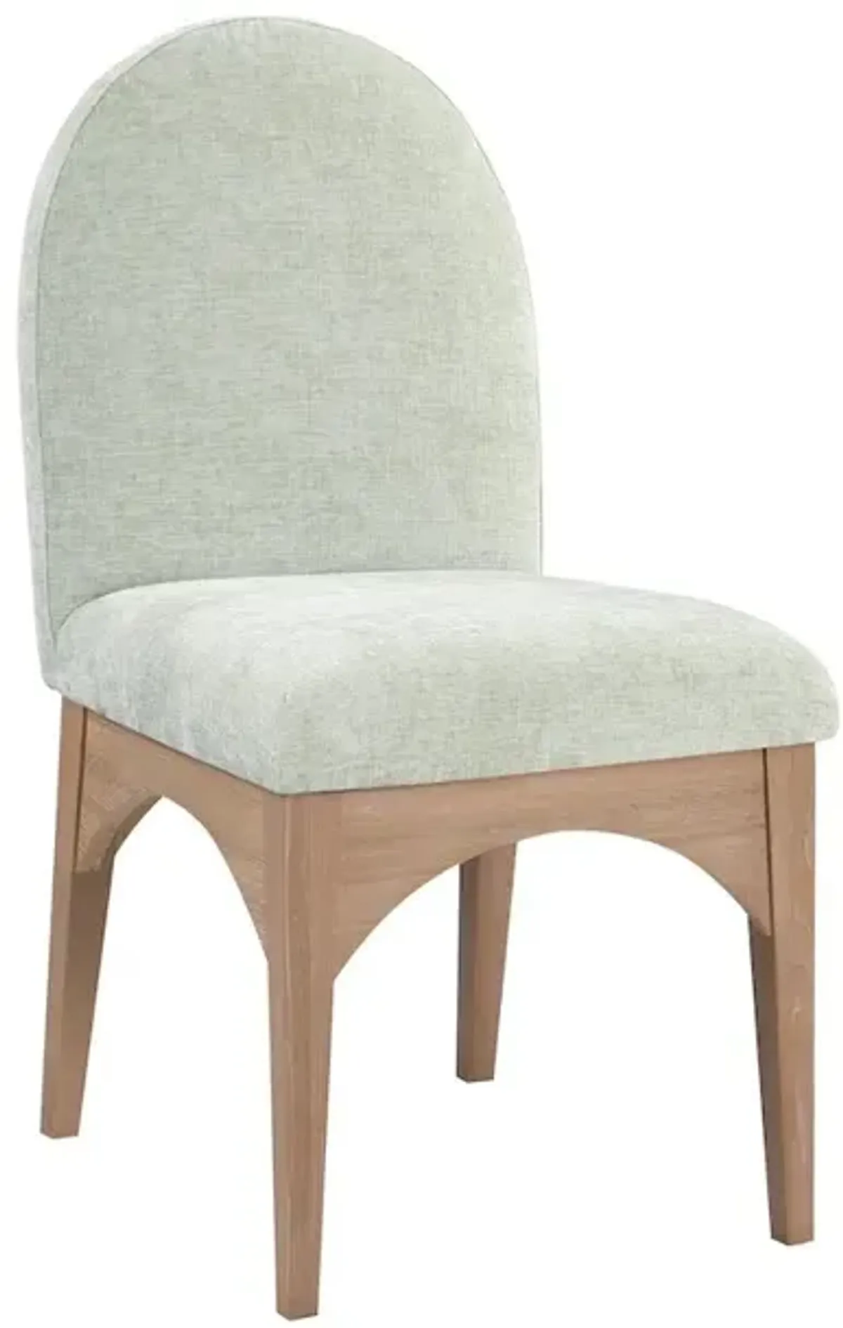 Meridian Furniture Waldorf Mint Chenille Fabric Dining Chair