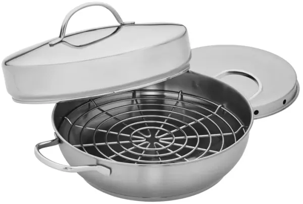 Demeyere Resto 4-pc Stainless Steel Stovetop Smoker Set