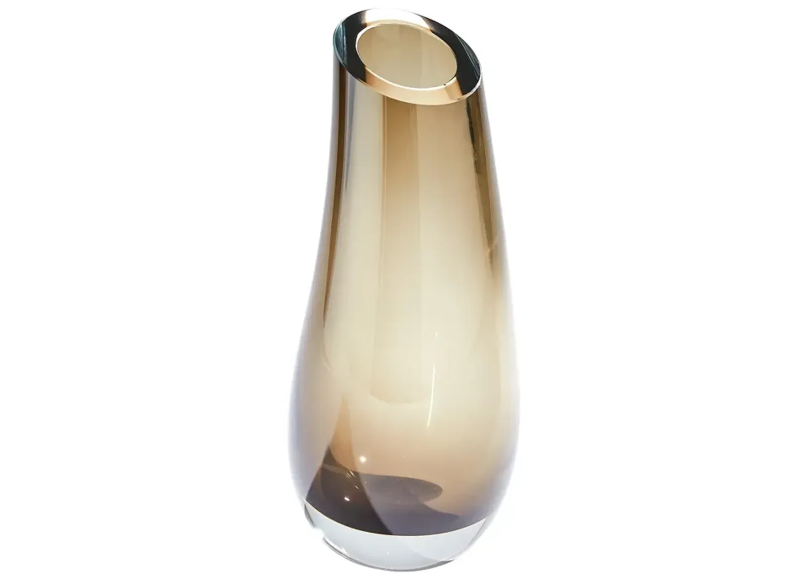 Slant Vase-Grey Large