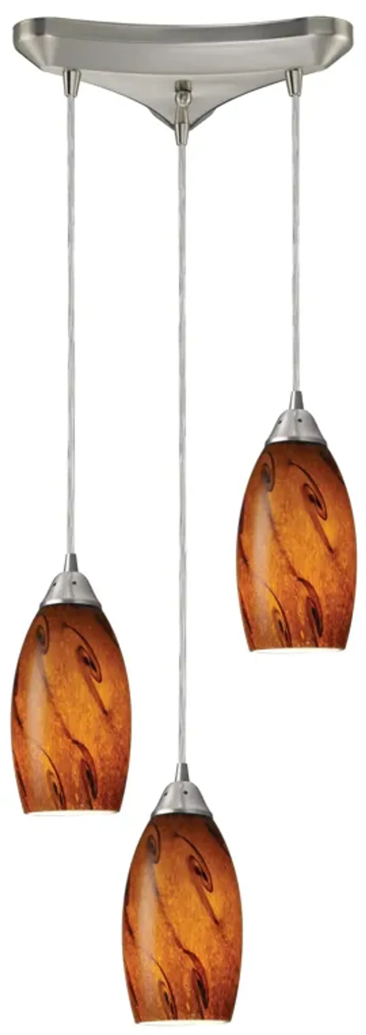 Galaxy 10" Wide Brown Mini Pendant