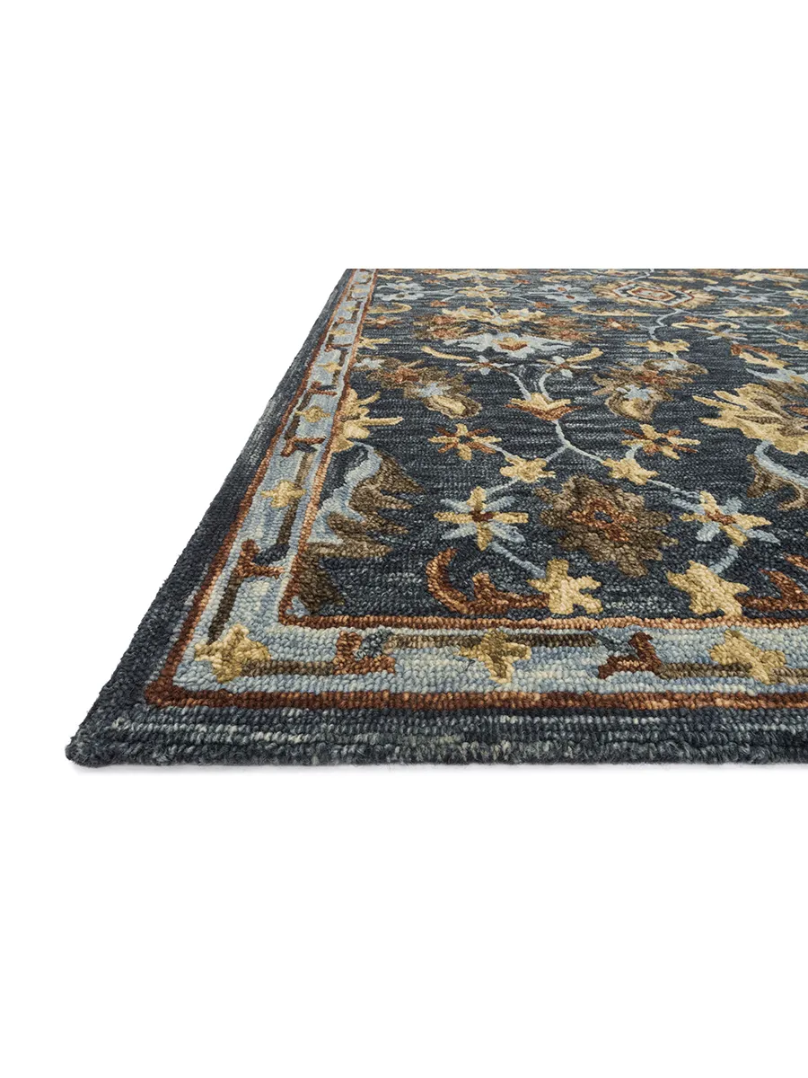 Victoria Denim/Multi 9'3" x 13' Rug