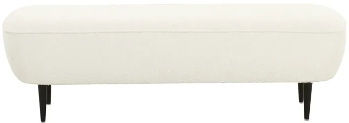 Denise Cream Boucle Bench