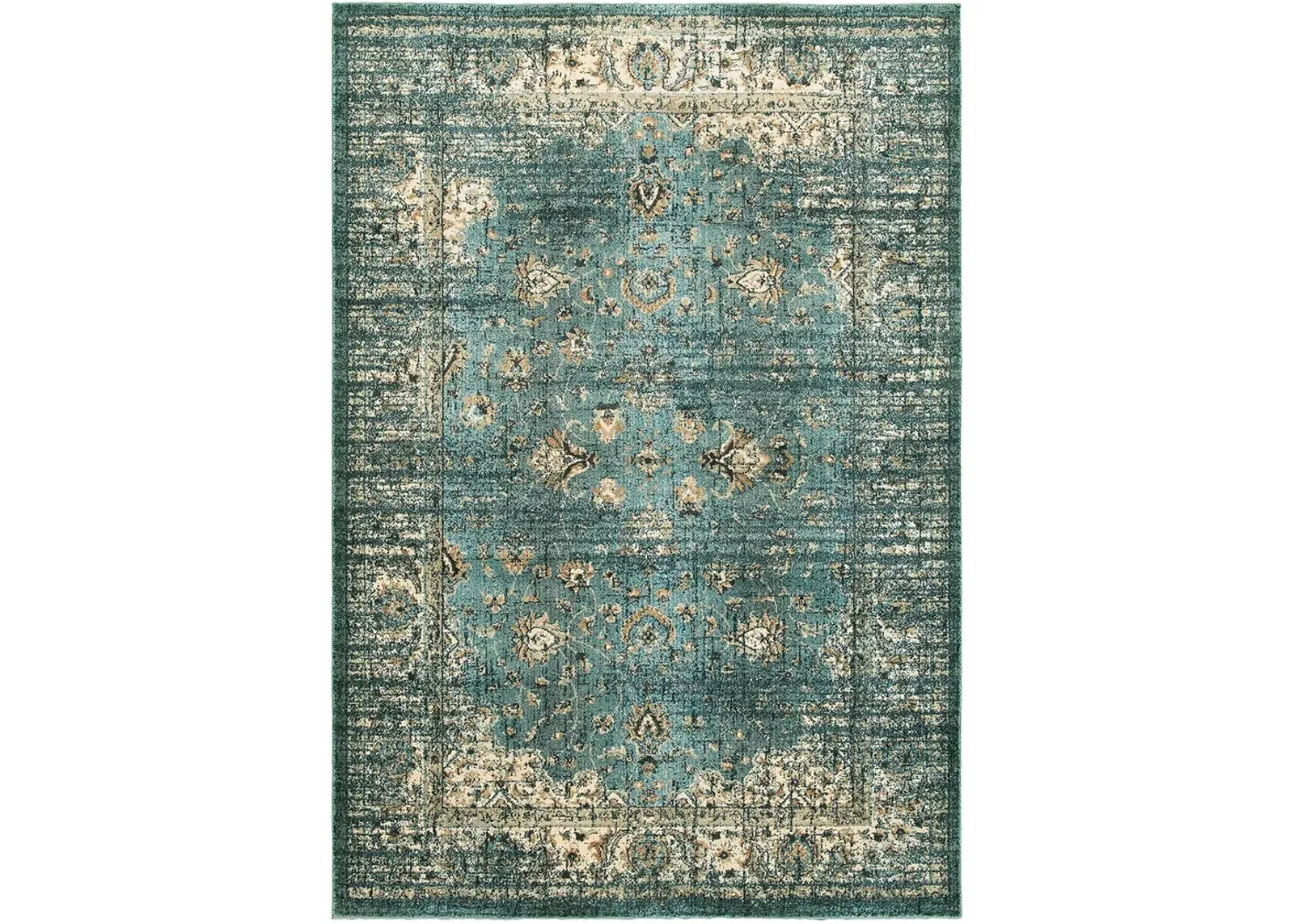 Empire 6'7" x 9'6" Blue Rug