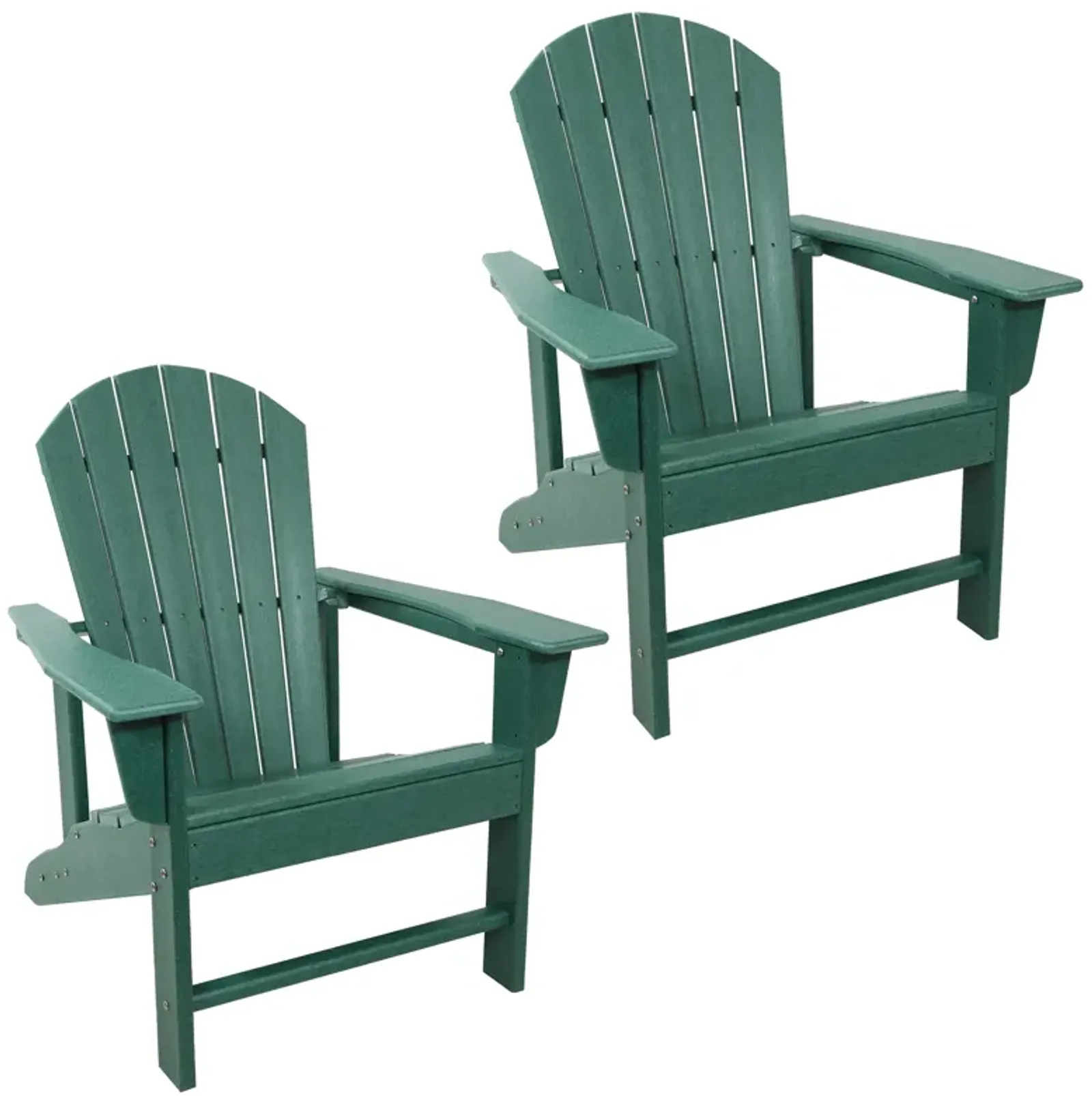 Sunnydaze Upright HDPE Raised Outdoor Adirondack Chair