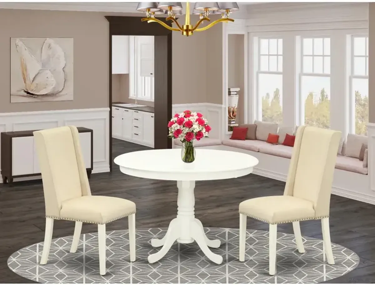 Dining Room Set Linen White