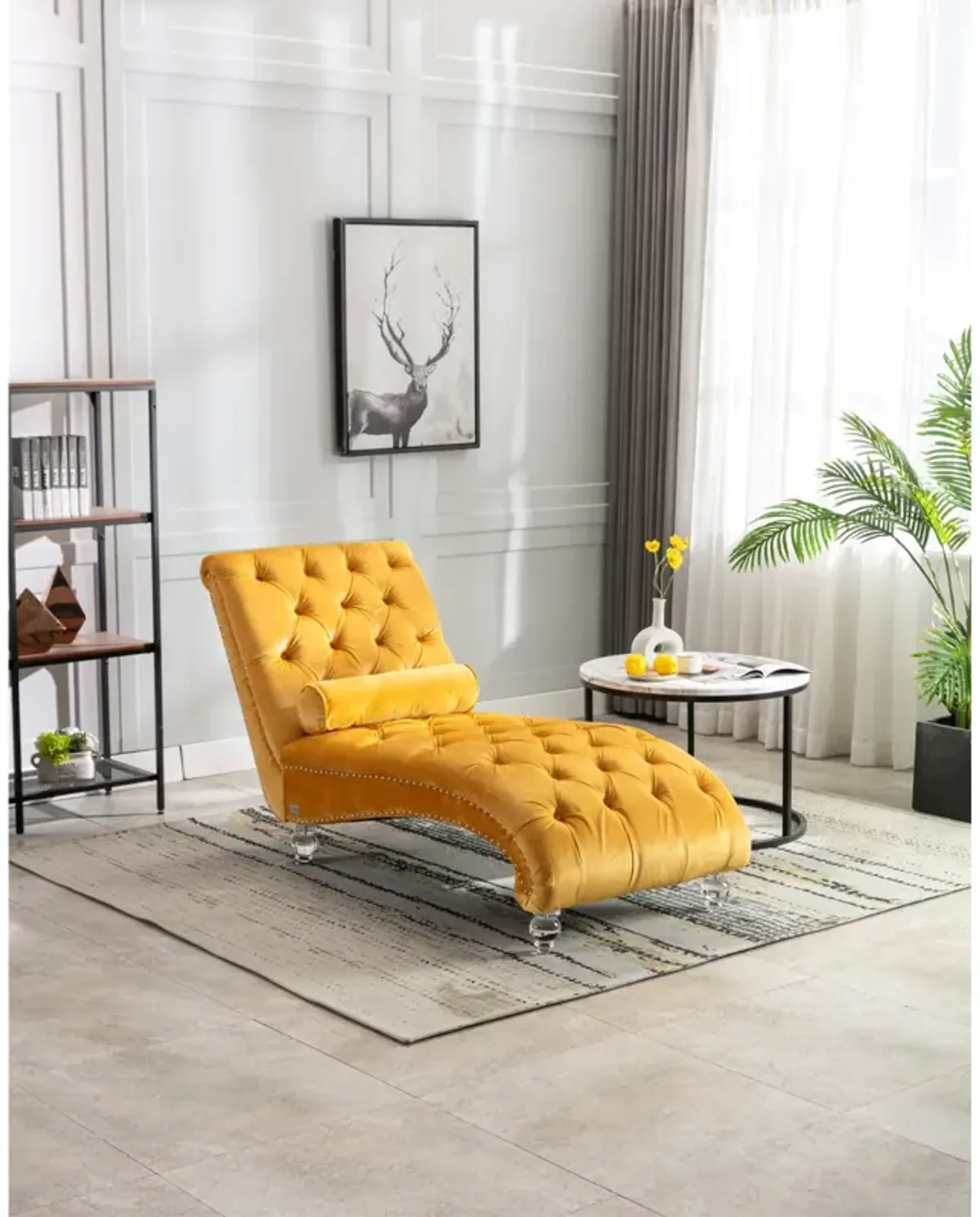 Leisure Concubine Sofa With Acrylic Feet