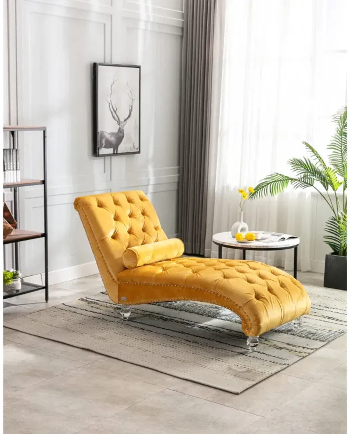 Leisure Concubine Sofa With Acrylic Feet