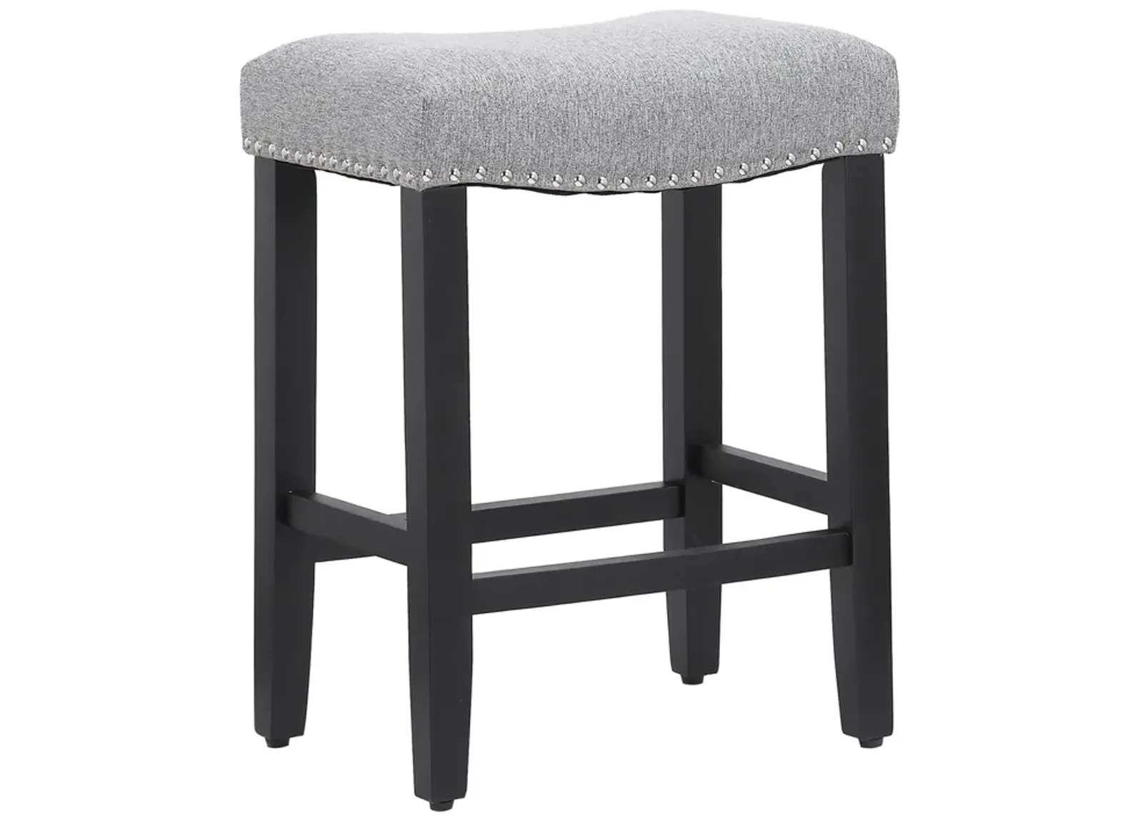 WestinTrends 24" Upholstered Saddle Seat Counter Stool