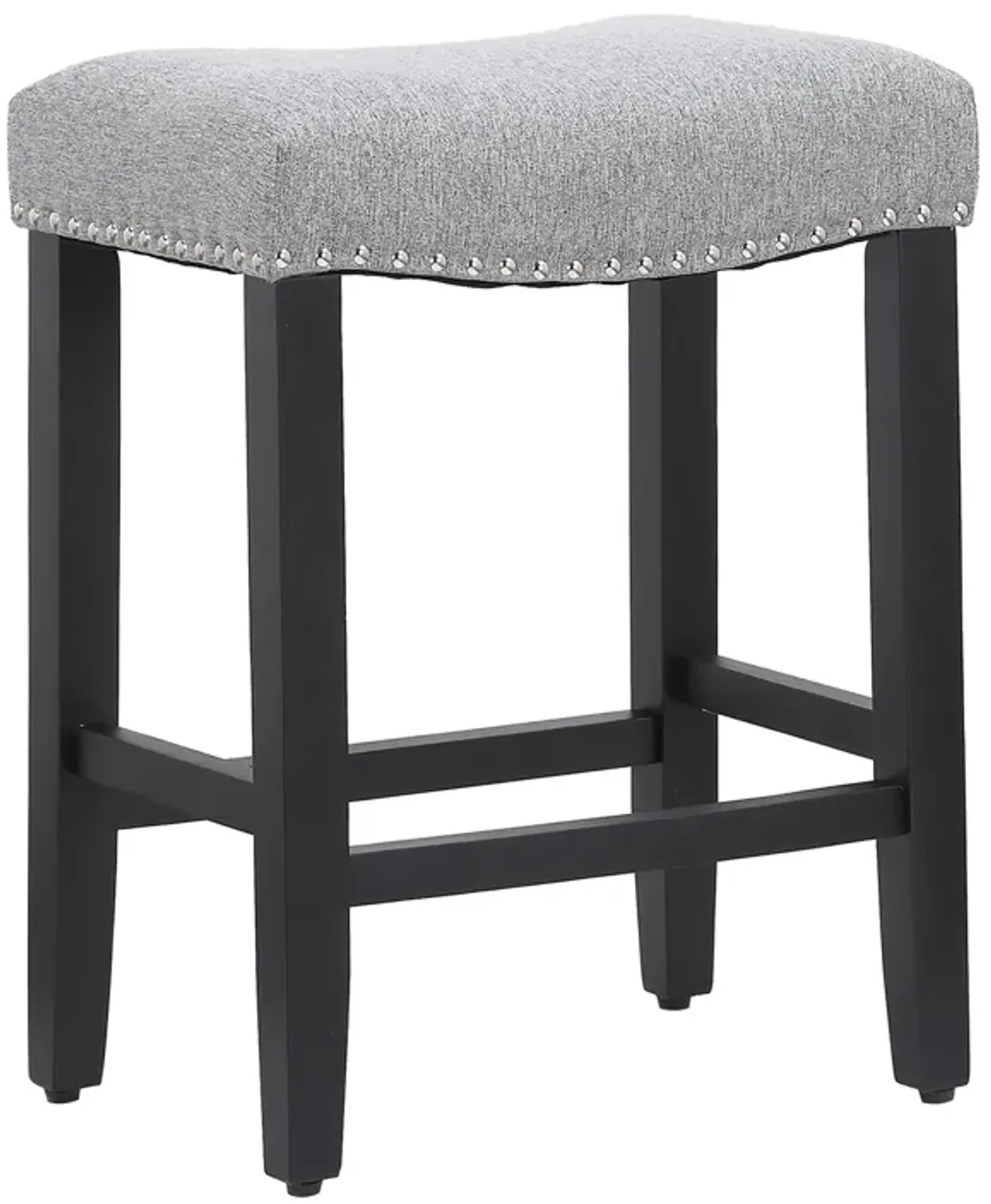 WestinTrends 24" Upholstered Saddle Seat Counter Stool