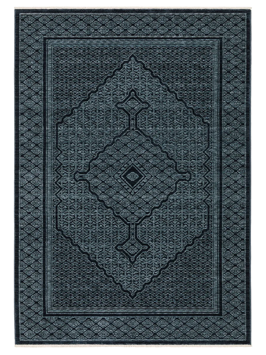 Capella 2'3" x 7'6" Blue Rug