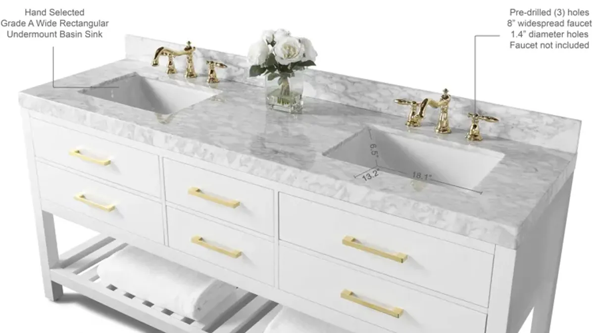 Elizabeth 72 in. Bath Vanity Set