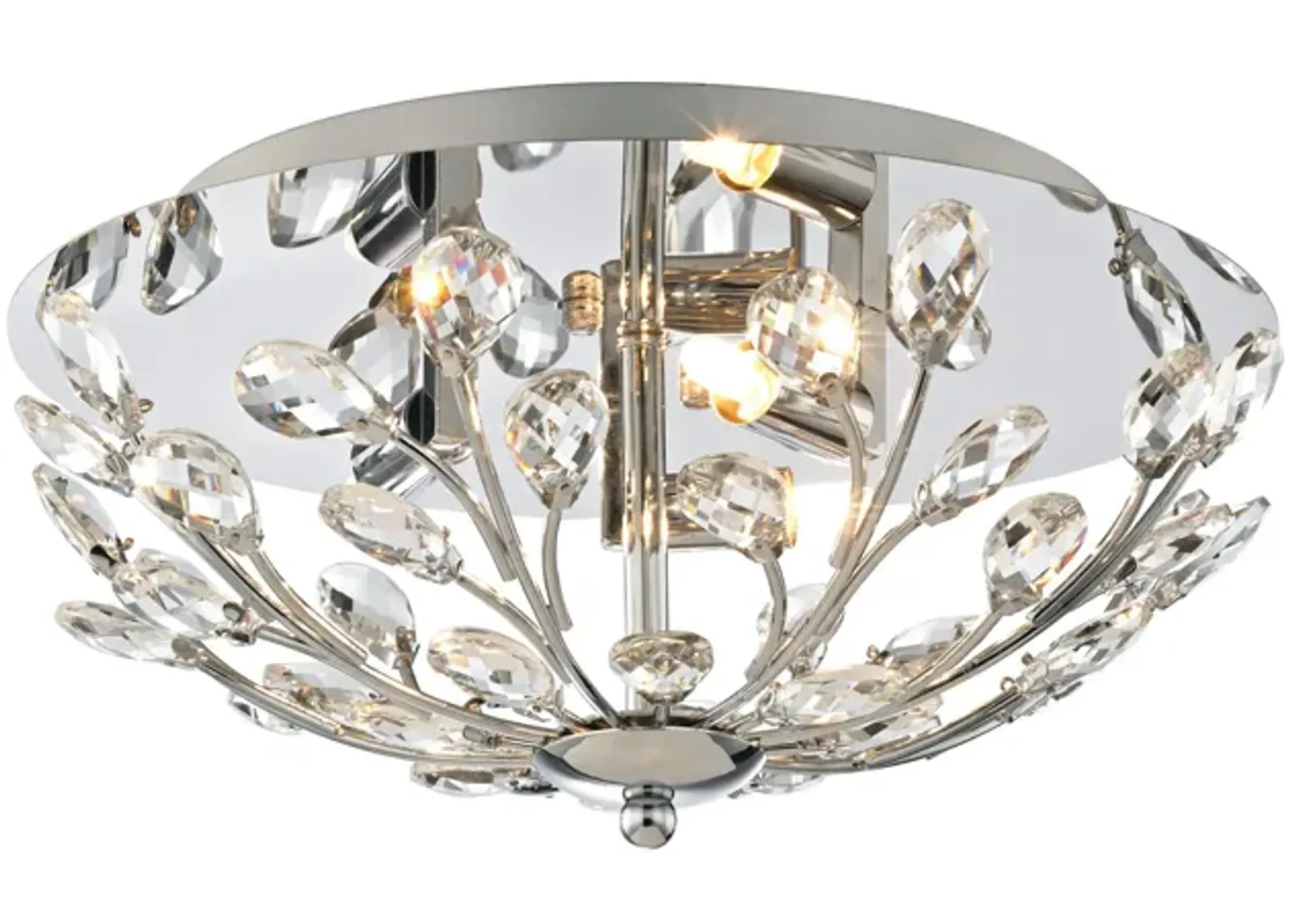 Crystique 13'' Wide 3-Light Flush Mount