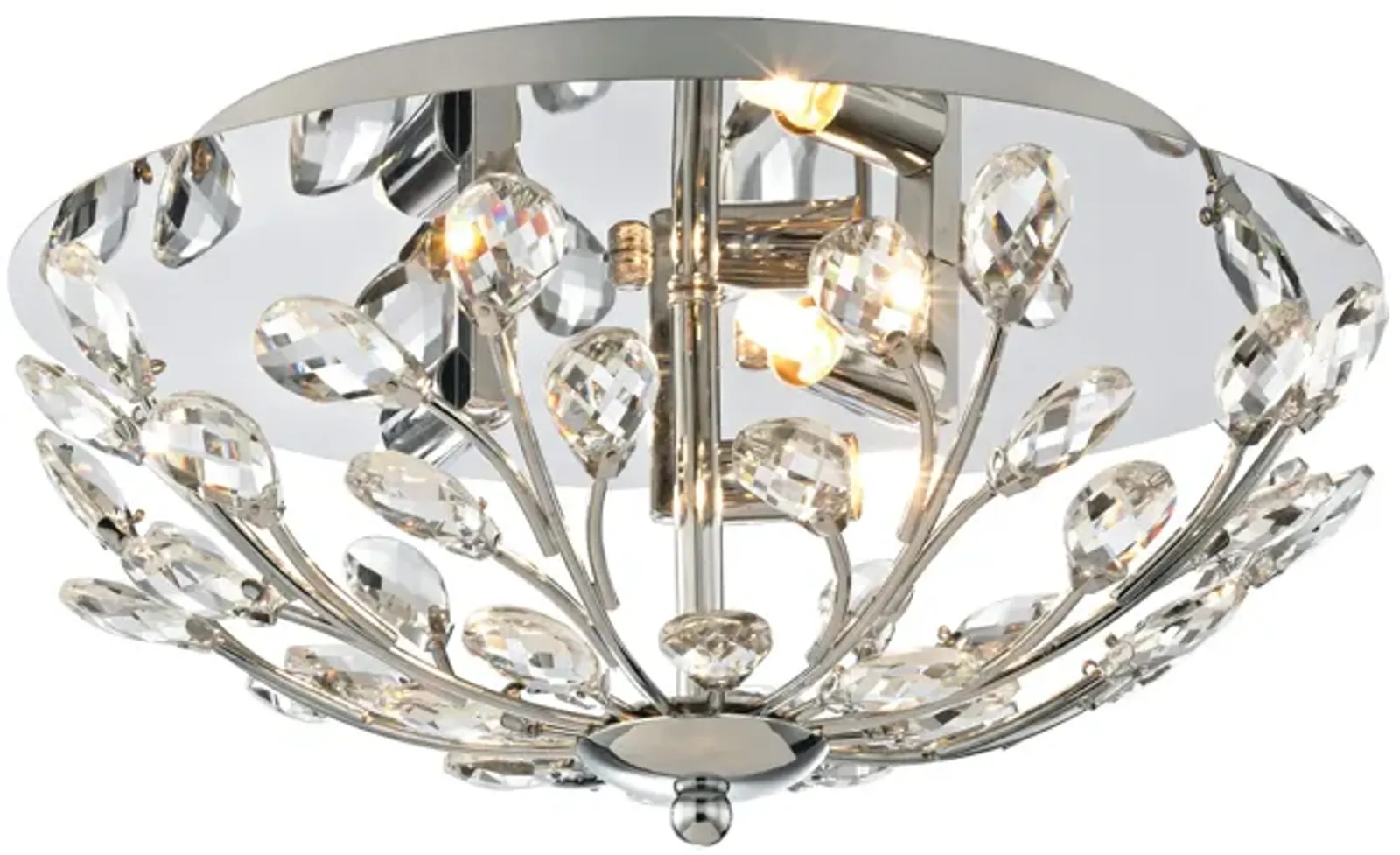 Crystique 13'' Wide 3-Light Flush Mount