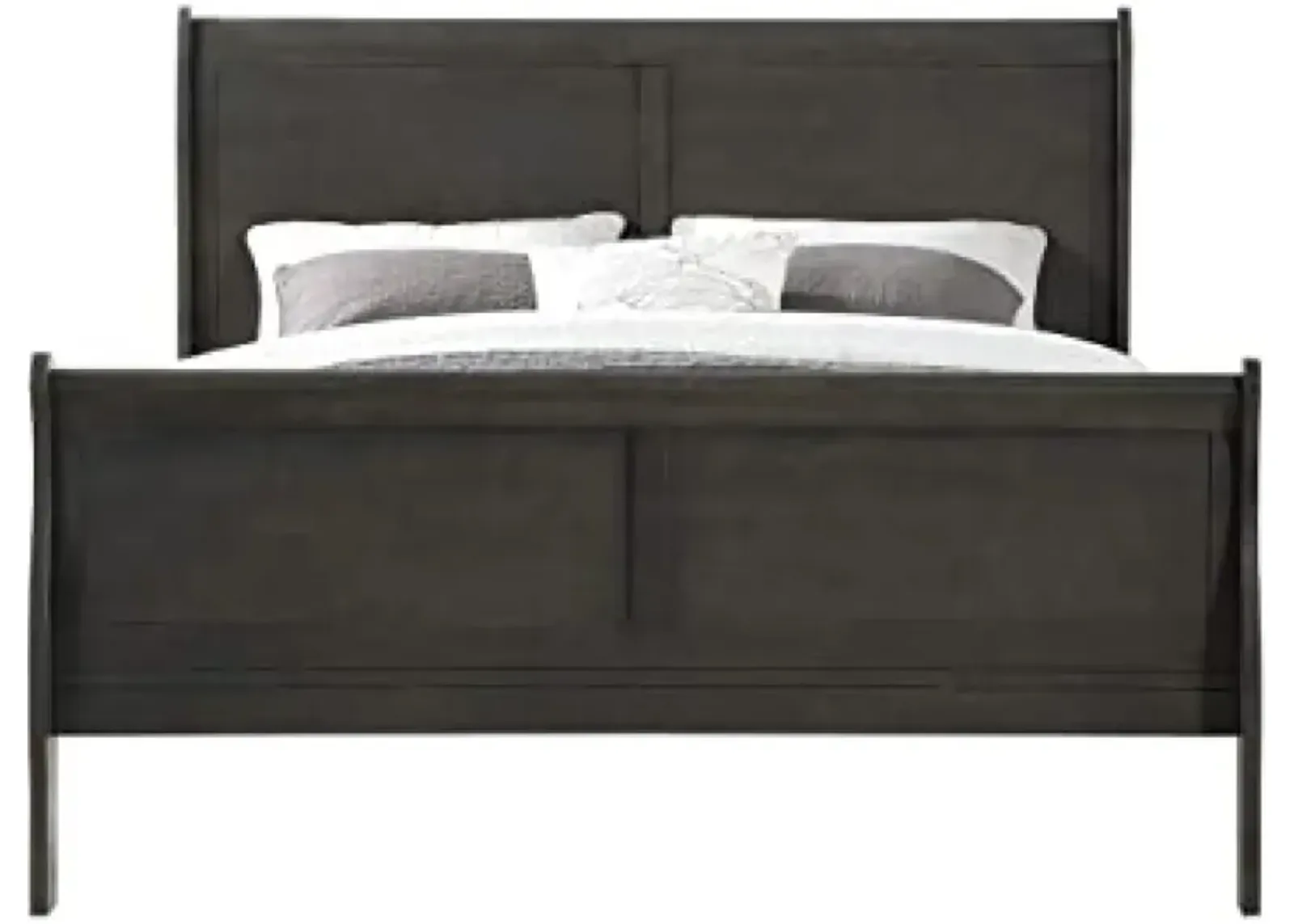 Louis Philippe Eastern King Bed In Dark